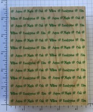 "Leaf Word Prints backgound Hero Arts wood mounted rubber stamps