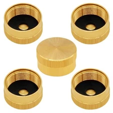5PCS Solid Brass Propane Bottle Caps Suitable for All 1LB Gas Refill Tank Cyl...
