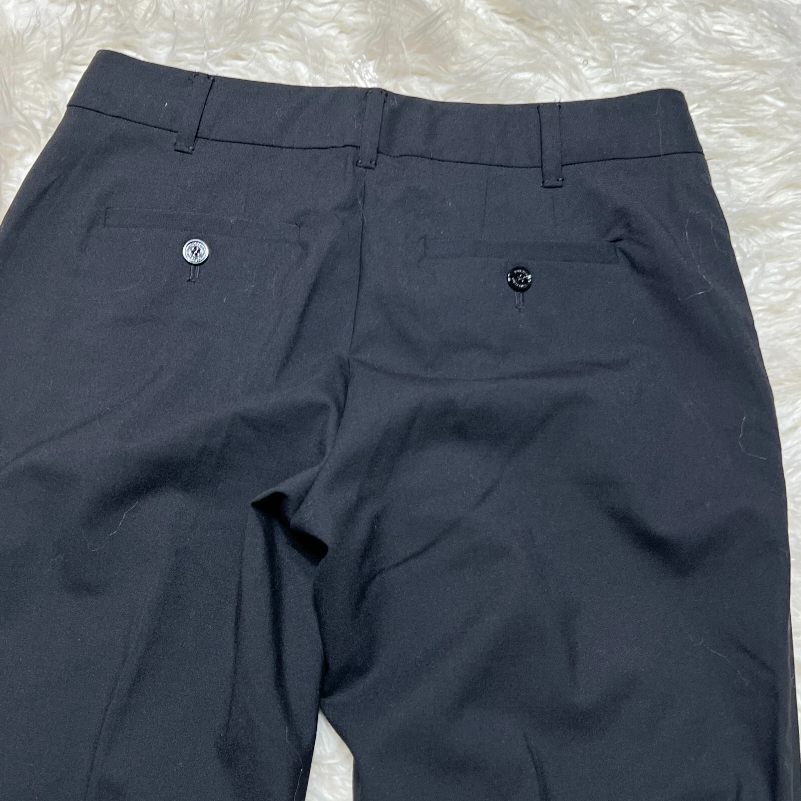 TORY BURCH FELISE PANTALONE NERO TAGLIA 2 LANA