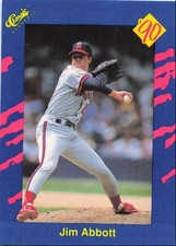 1990 Classic Blue Jim Abbott California Angels #40