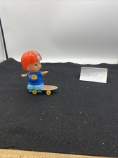 Vintage 1979 TOMY Kid-A-Long Wind Up Skateboard Made in Taiwan - Non-Working