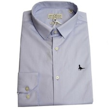 Image of Jack Wills Mens Long Sleeve Slim Formal Dress Casual Oxford Smart Shirt Size L