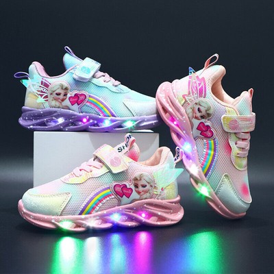Kinder LED leuchtende Schuhe Sneakers Blinkende Mädchen Licht Up TurnschuheE DE