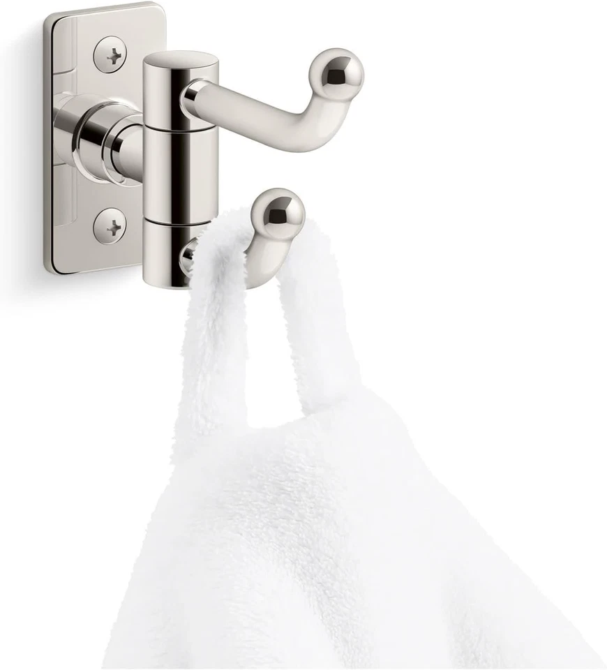 Kohler K35927-BN Castia by Studio Mcgee Double Hook Robe Hook Vibrant Brushed Ni - Image 2 of 4