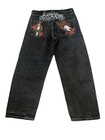 Ninth Hall Ambush Embroidered Black Wash Denim Loose Fit Men's Jeans Size 30 Y2K — photo 2
