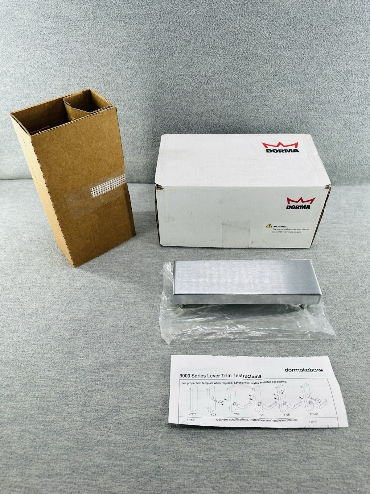 DORMAKABA 9000 SERIES - Trim YODT 626 Exit Device Trim Wide Stile Escutcheon  DO