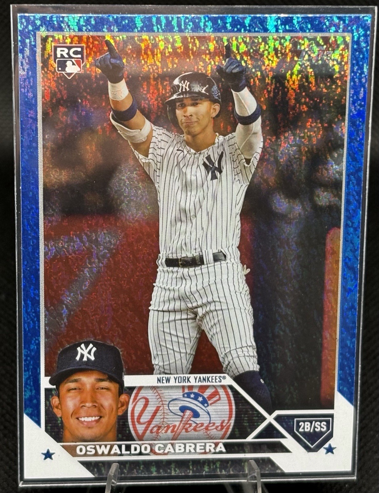 2023 Topps Series 2 - Oswaldo Cabrera #487 Blue Foil /999 (RC)