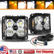 4 Led Off-road Light Pods Light Kit 6 Modes For Suv Truck Atv Jeep Pickup 4 Led Off-road Light Pods Light Kit 6 Modes For Suv Truck Atv Jeep Pickup