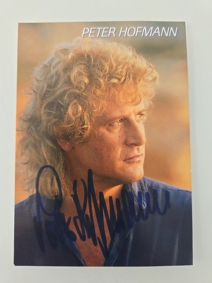 PETER HOFMANN Autograph Signed Original Autograph Card