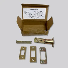 Signature Hardware Deadbolt 2-3/4'' Latch Set Satin Brass DBOLT-LATCH-234-SBS
