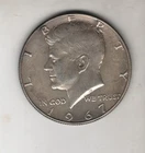 1967 P KENNEDY HALF DOLLAR SILVER .400 UNITED STATES OF AMERICA FIFTY CENTS .50¢