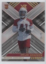 2022 Panini XR Rookies White 16/75 Myjai Sanders #186 0q3