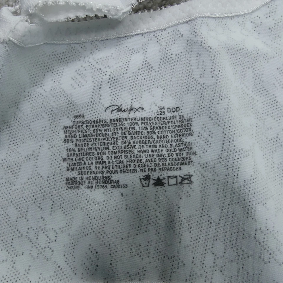 Playtex Bra Womens 54DDD White Wireless Support Smoothing 18 Hour 4693 - Image 4 of 4