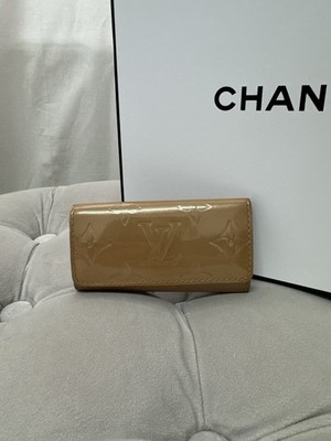 Original Louis Vuitton Multiclés 4 Schlüsseletui Monogram Vernis Beige