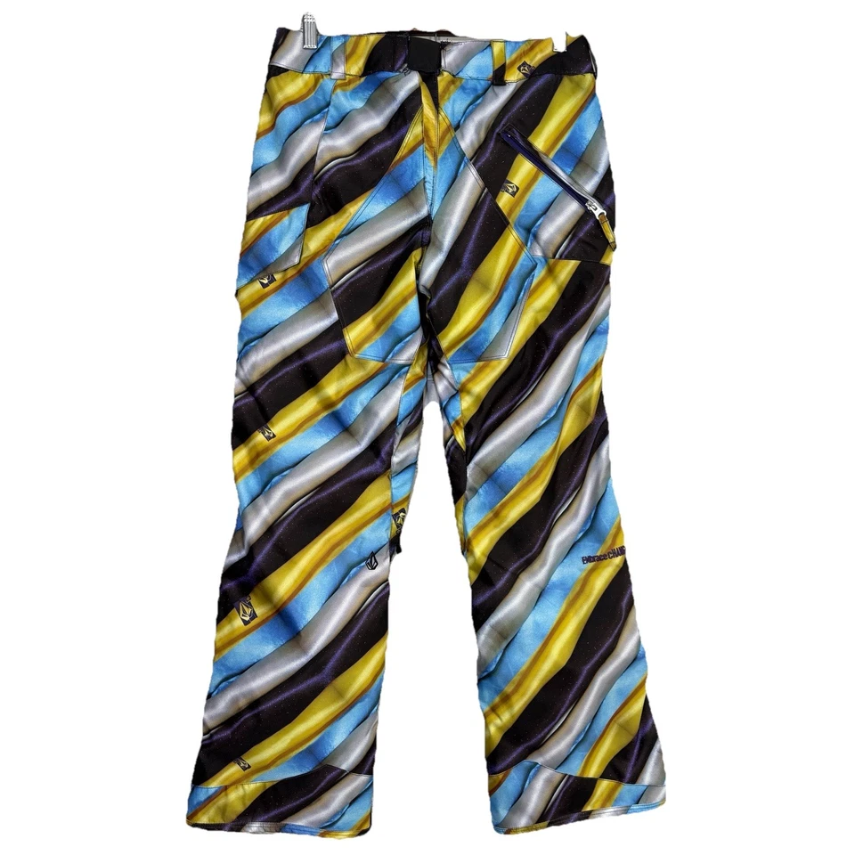 Volcom Womens Nimbus Snow Pants XS Shell Multicolor Padded Knees 10K Rare 30x31 - Image 2 of 4