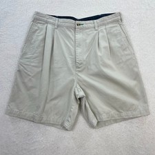 Tommy Hilfiger Golf Men's Retro Khaki Shorts 100 Cotton Beige Size 36