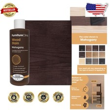 Fast Drying Mahogany Wood Stain - Water-Based, Low Odor, Non-Toxic, Matte Finish