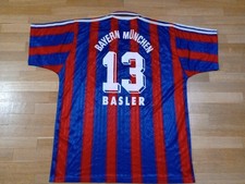 1995/97 Bayern Munchen #13 Mario Basler Football Shirt Adidas XL Vintage Jersey