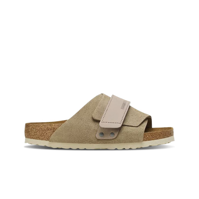 Birkenstock Kyoto Nubuck Suede Taupe Narrow Sandals