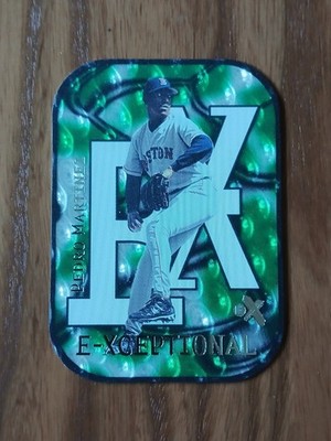 2000 Fleer Skybox EX PEDRO MARTINEZ E-Xceptional Green Die Cut SP #15XC 298/999