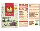 Sun Maid Organic California Sun Dried Raisins 2 Lb Bag