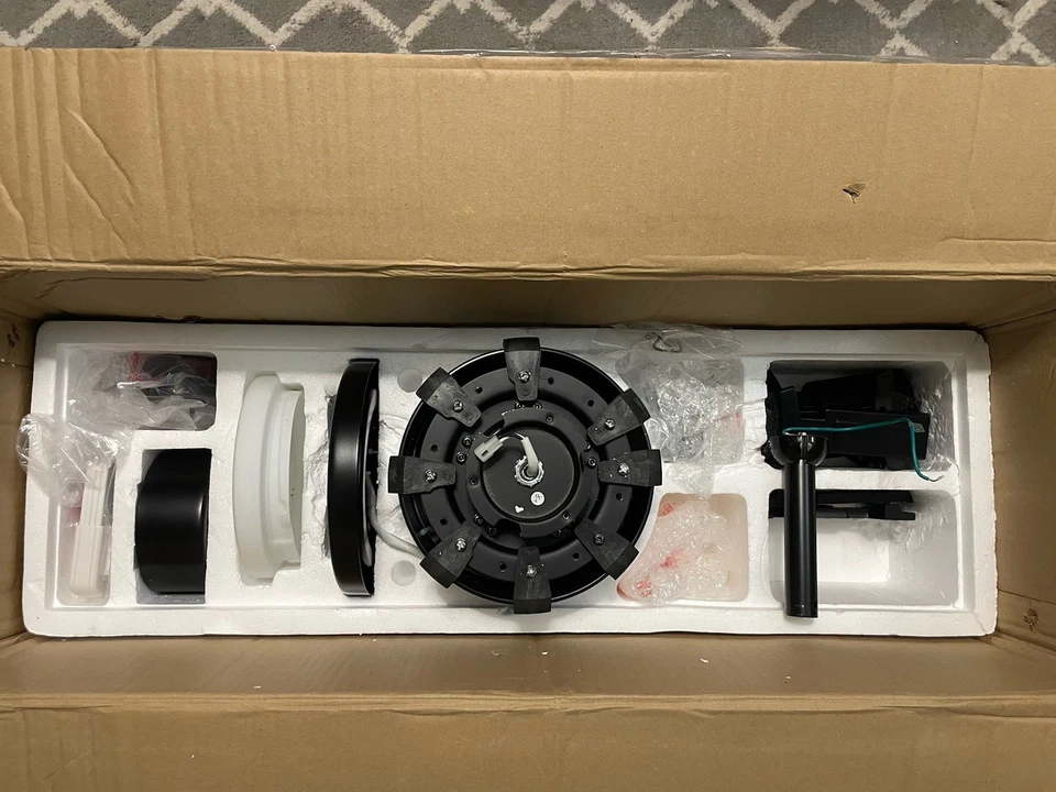 Progress Lighting P2550-3130K 72" 8-Blade Ceiling Fan with LED & Remote - Black - Image 3 of 4