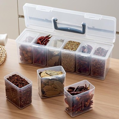 1Pcs Transparent Handheld Toolbox Portable Hardware Tool Storage Box With Handle