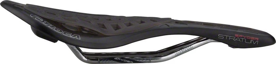 Tioga Spyder Stratum Saddle - Chromoly Rails, Composite Cover, Shock-Absorbing - Image 4 of 4