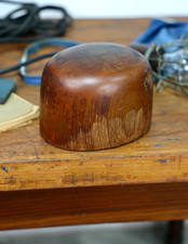 Vintage Millinery Wood Hat Block Mold Form Antique PLAYBOY RARE