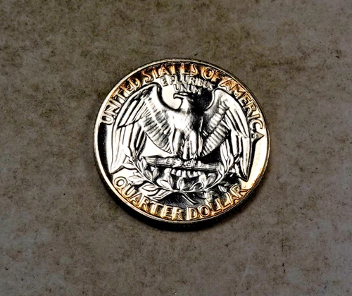 1955 Washington Quarter * Gem Proof Rainbow Toned * Better Date * XQ171