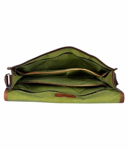 Leather Bag Messenger Satchel Men's Laptop Vintage Briefcase Handmade Genuine - Picture 4 of 5