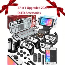  27 In 1 Switch OLED Accessories Bundle for Nintendo Switch OLED Case Gift Kit