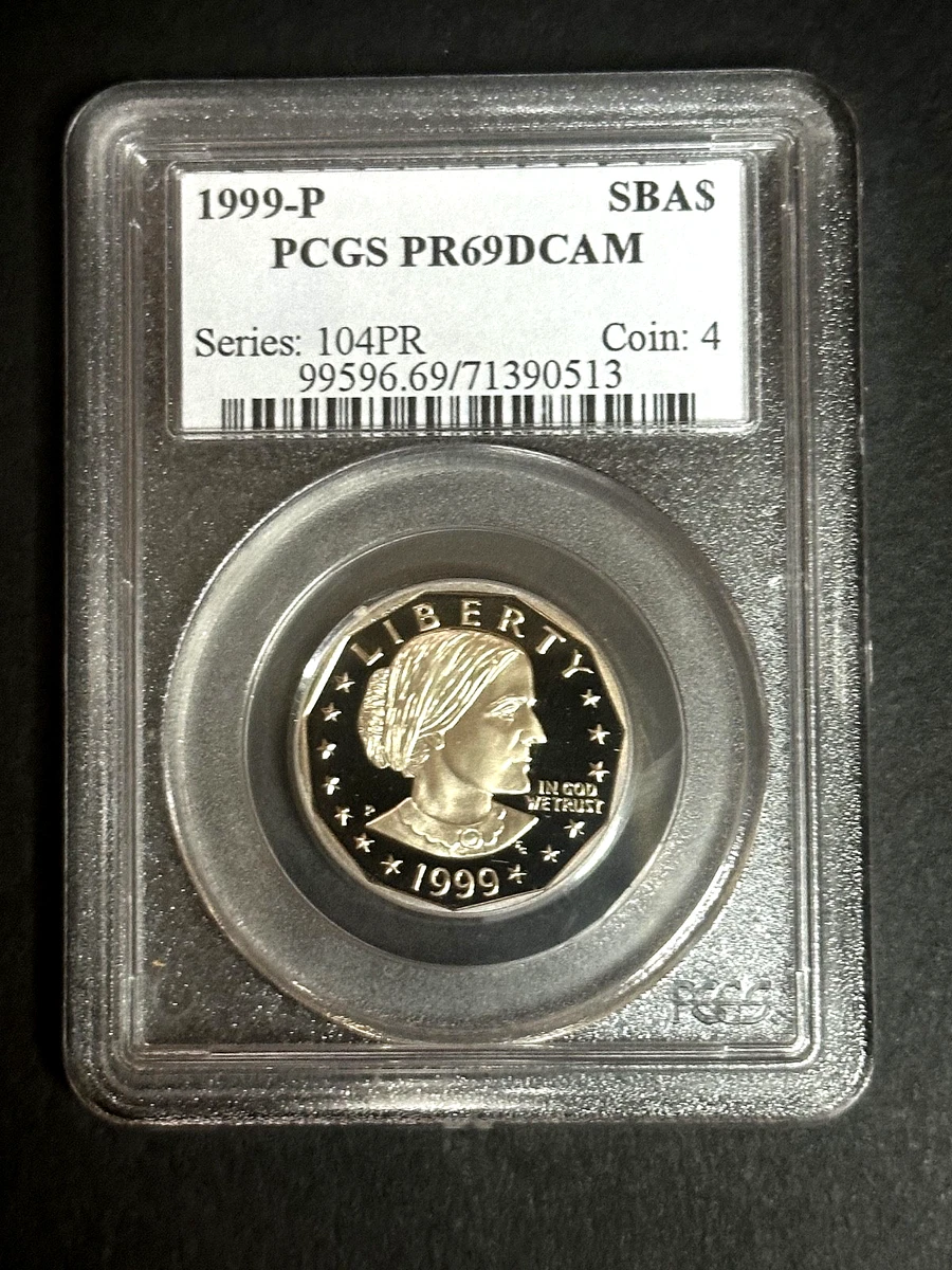 Uncirculated 1999 Susan B Anthony Dollars (1979-1981, 1999) for