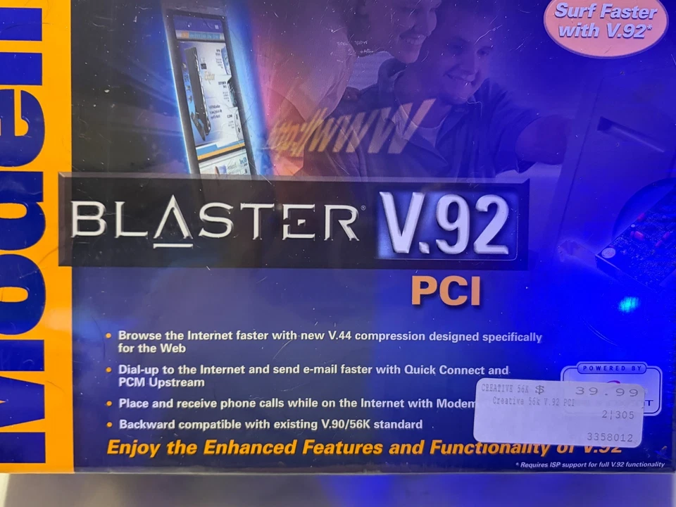 Creative Modem Blaster v.92 PCI - New Sealed Box - Image 2 of 4