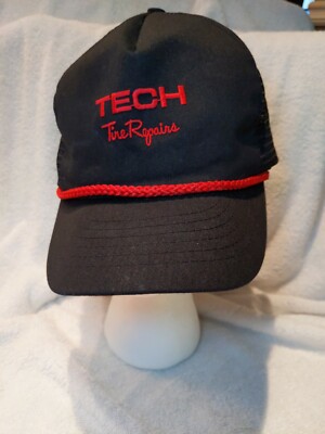 Tech Tire Repairs Snapback Mesh Rope Embroidered