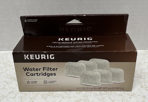 Keurig Water Filter Cartridges Replacements 6 Pack Charcoal 12 Month Supply