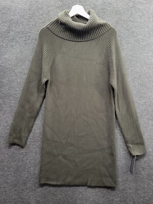 French Connection Sweater Dress Womens Small Green Turtleneck Mini NWT MSRP  $138 | eBay