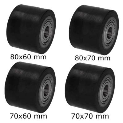 Wiko Roue Transpalette Rouleau en Caoutchouc 70-80 mm Charge 300-400 kg