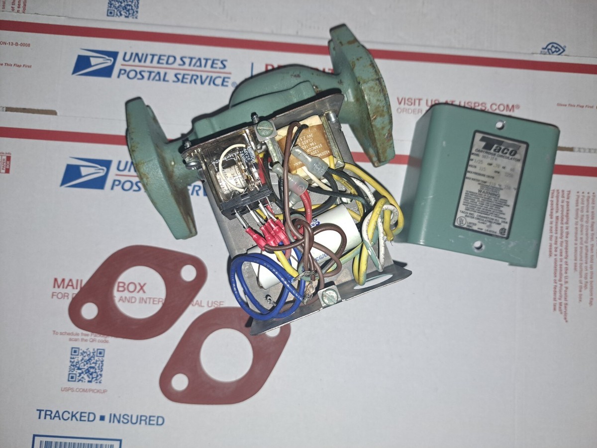 TACO 007-ZF4 CARTRIDGE CIRCULATOR PUMP W/ Relay - 007 F5 F4 TACO 007-ZF4 CARTRIDGE CIRCULATOR PUMP W/ Relay - 007 F5 F4