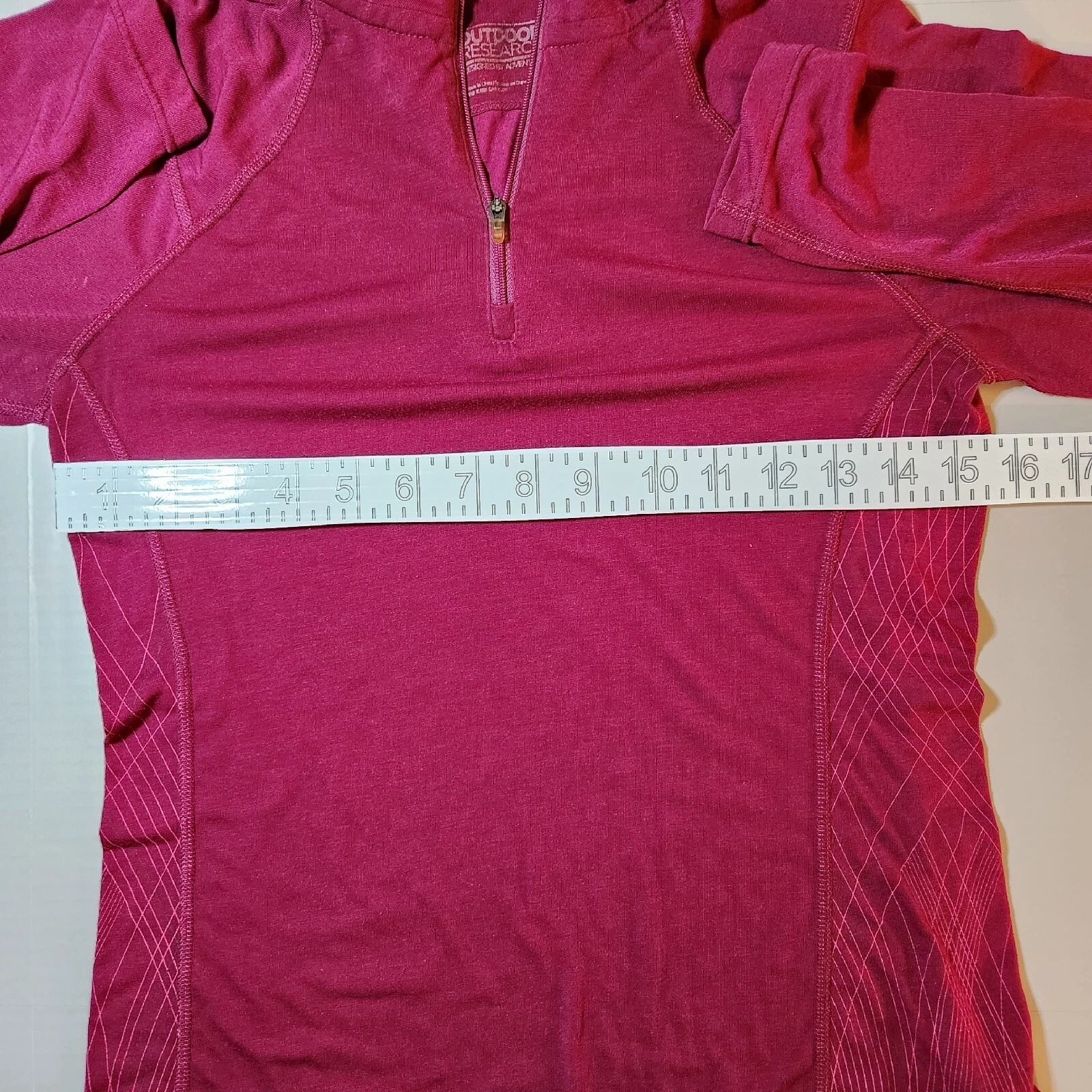 outdoor-research 1/4 zip pullover wool blend base-layer