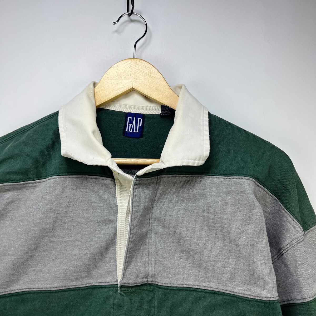 トップス 90s GAP L/S polo shirt 90s OLD GAP Multi Border Cotton L/S Polo Shirt マルチカラー