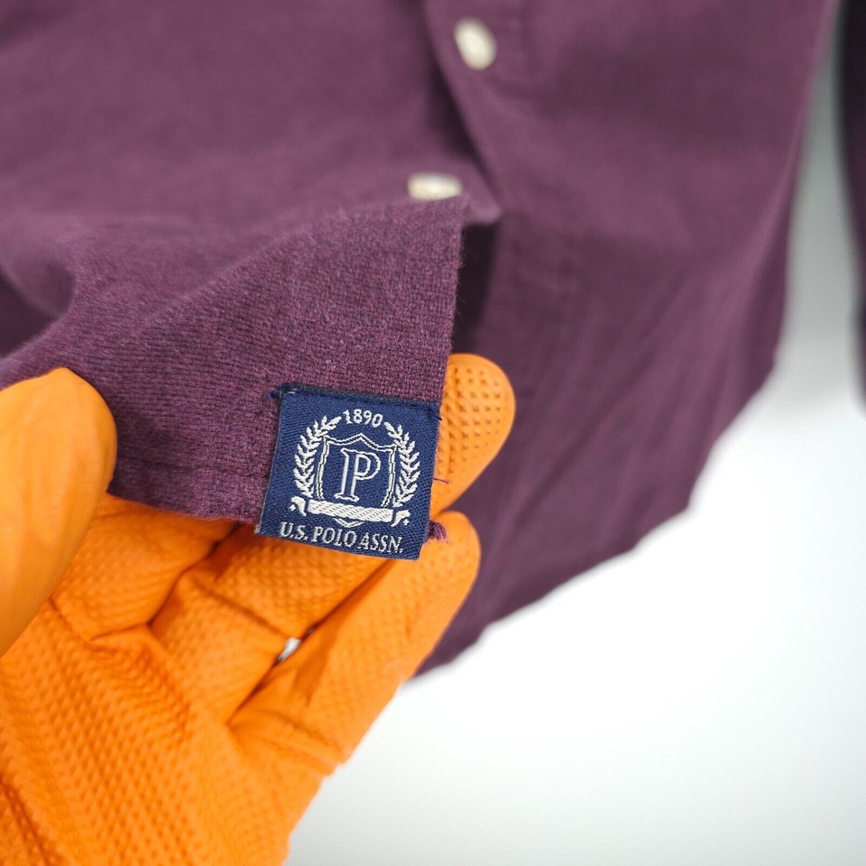 Bundle of 3 U.S. Polo Assn Men's Button Down Shirt Long Sleeve Plaid