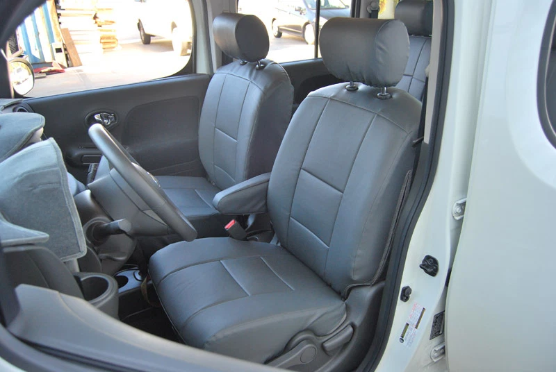 FUNDA ASIENTO IGGEE S. CUERO AJUSTE PERSONALIZADO PARA NISSAN CUBE 2009-2014 Foto 2 de 4