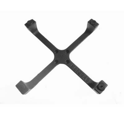 Wiltec Griglia in ghisa per camino 26 x 44,5 cm, griglia in ghisa per