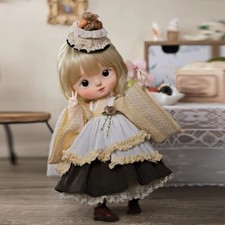 Full Set 1/6 BJD Doll Girl Resin Jointed Doll  Eyes  Handmade Face Makeup Gift