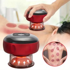 Red Light Heated Cupping Massage Electric Suction Vacuum Scraping Therapy Device