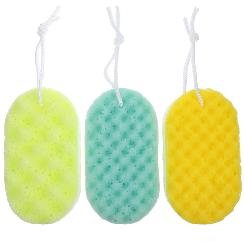 3 Pcs Bath Sponge Exfoliating Body Scrubber Scrubbing Sponges Man Miss - Picture 12 of 12