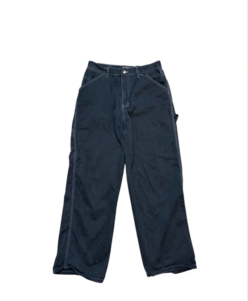 Vintage Y2K Route 66 carpenter jeans Pants junior Black Wash Size 13/14 - Image 2 of 4