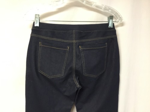 NWOT Women's No Nonsense Twill Denim Leggings Size Small Dark Denim #1026P - Picture 3 of 3