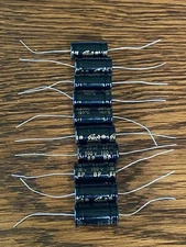 10 New Supertech 22 uf 100v BIPOLAR Axial Capacitors Guitar Tube Amp Crossover